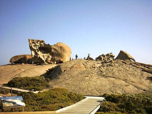 Kangaroo Islandin kallioita