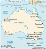 Kartta: Oceania / Australia