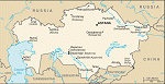 Kartta: Aasia / Kazakstan