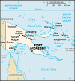 Kartta: Oceania / Papua Uusi Guinea