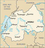 Kartta: Afrikka / Ruanda