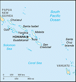 Kartta: Oceania / Salomonsaaret