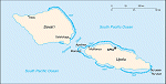 Kartta: Oceania / Samoa
