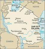 Kartta: Afrikka / Tansania