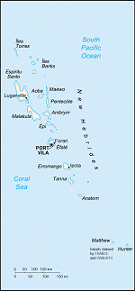 Kartta: Oceania / Vanuatu