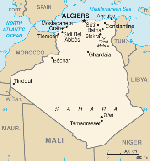 Kartta: Afrikka / Algeria