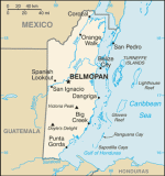 Kartta: Amerikka / Belize