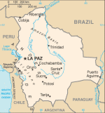Kartta: Amerikka / Bolivia