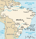 Kartta: Amerikka / Brasilia