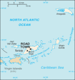 Kartta: Karibia / Brittiläiset Neitsytsaaret