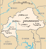 Kartta: Afrikka / Burkina Faso