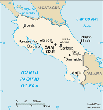 Kartta: Amerikka / Costa Rica