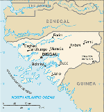 Kartta: Afrikka / Guinea-Bissau