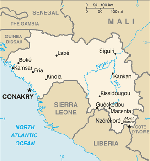 Kartta: Afrikka / Guinea