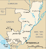 Kartta: Afrikka / Kongon tasavalta
