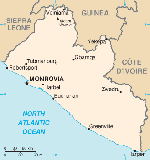 Kartta: Afrikka / Liberia