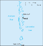 Kartta: Aasia / Malediivit