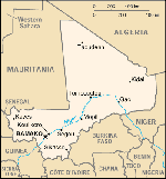 Kartta: Afrikka / Mali