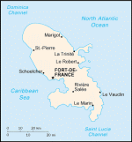 Kartta: Karibia / Martinique