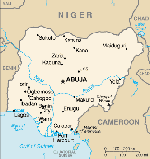Kartta: Afrikka / Nigeria