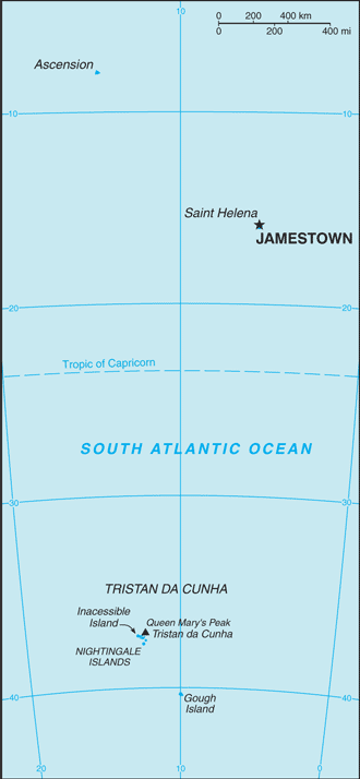 Kartta: Afrikka / Saint Helena