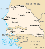 Kartta: Afrikka / Senegal