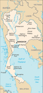 Kartta: Aasia / thaimaa