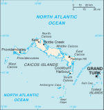 Kartta: Karibia / Turks & Caicos