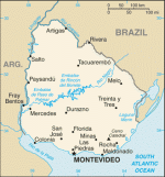 Kartta: Amerikka / Uruguay