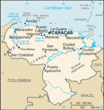 Kartta: Amerikka / Venezuela